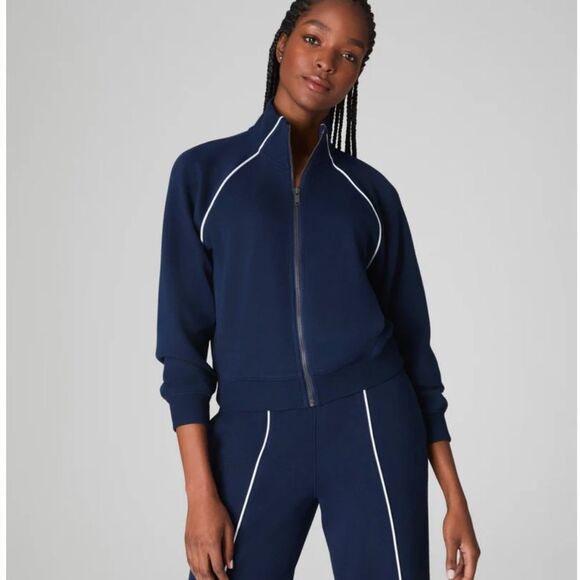 SPANX Navy Blue Jacket - Picture 1 of 5